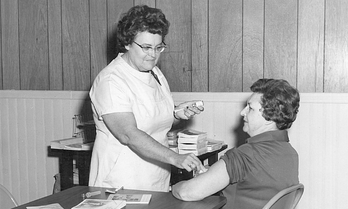 Photo of several demonstrations led by the disability rights group ADAPT served as an impetus to passing the Americans with Disabilities Act.