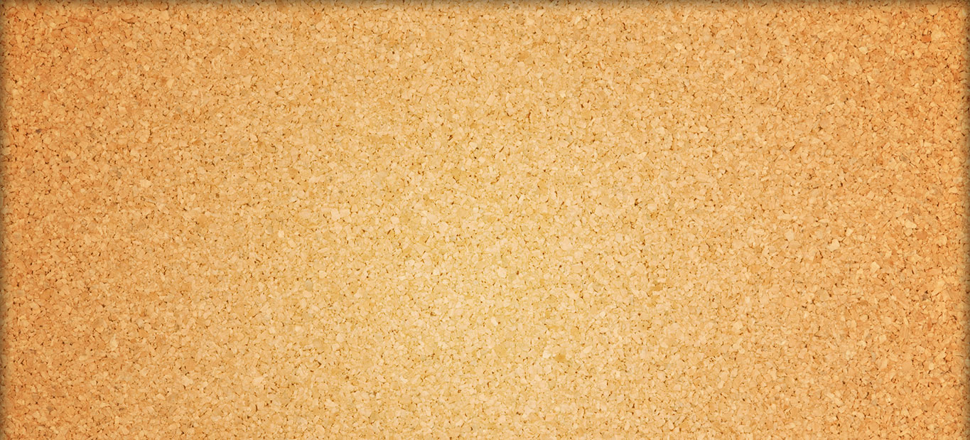 Graphic of a cork board.